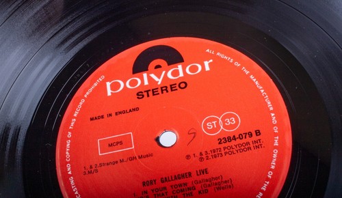 Vintage 1974 Rory Gallagher "Live" Vinyl Record LP Polydor 2384 079 Special - Picture 12 of 12