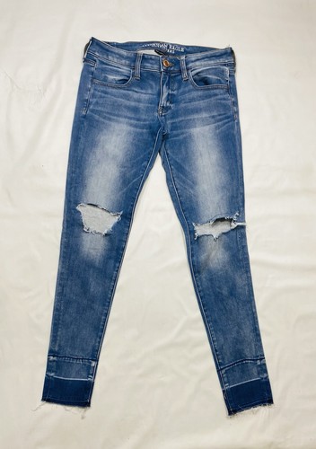 American Eagle Jeans Womens 6 Super Low Jegging 360 Super Stretch Super Soft X4 - Picture 2 of 9
