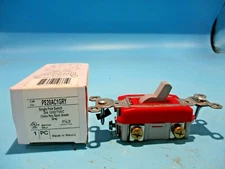 NEW PASS&SEYMOUR PS20AC1GPRY SINGLE POLE TOGGLE SWITCH 20A 120/277V