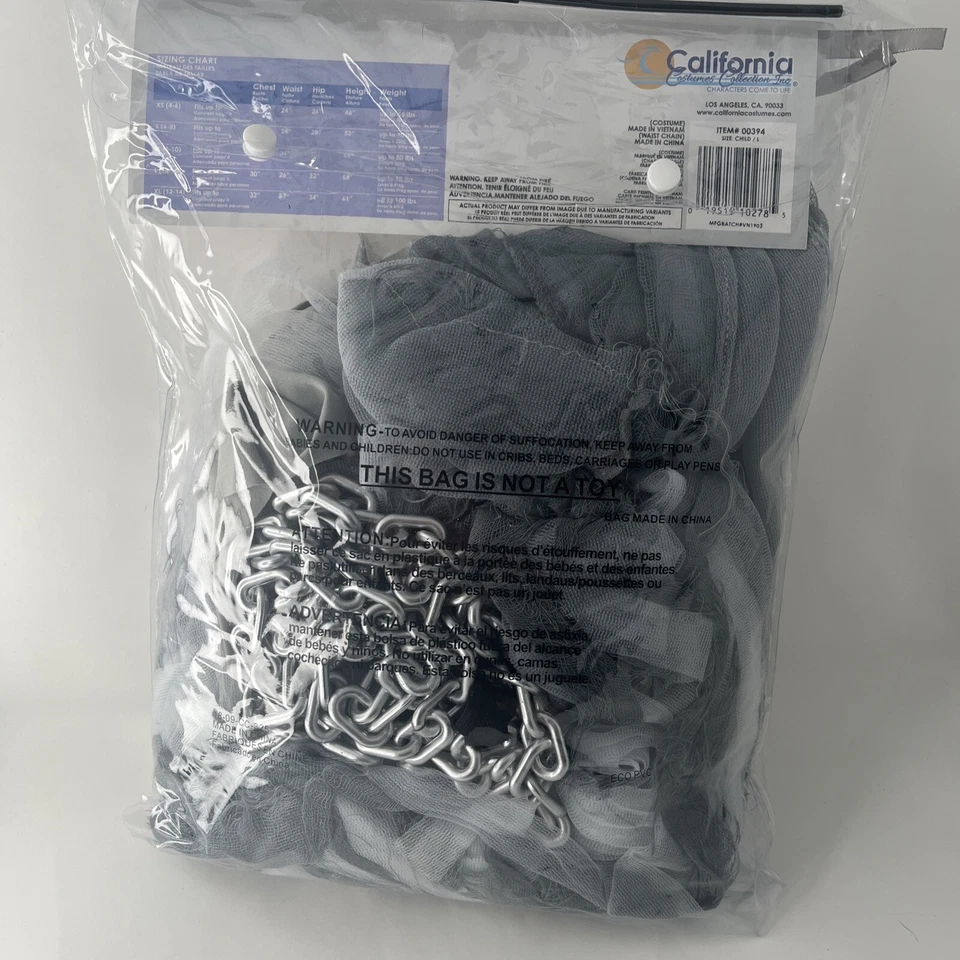 Haunted Beauty Ghost Spirit Child Costume Large 10-12 - Image 2 of 2