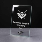 Personalised Pool Awards Trophy Glass Plaque GP45