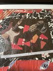 Framed Punk Rock  Art Collage Original Signed Graffiti Guitar Boot Red Black — photo 3
