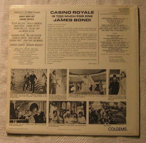 CRANIUM'S Burt Bacharach CASINO ROYALE soundtrack Lp NM promo shrink Herb Alpert - Picture 2 of 11