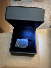 Dyed Blue Agate Druzy Gemstone Jewelry Ring Size 6