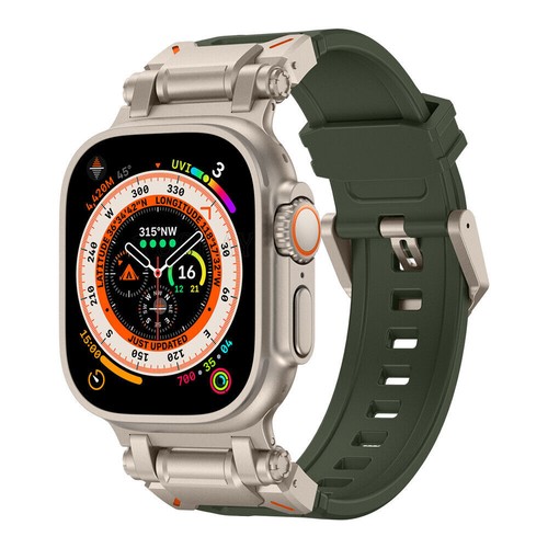 Correa de metal + TPU para Apple Watch Series 9 8 7 6 5 4 3 SE 42/45/49 mm - Imagen 35 de 66