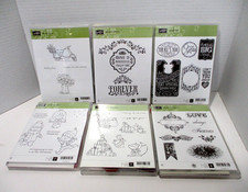 Stampin Up Rubber Mount Stamp Kits Large Assortment X 6