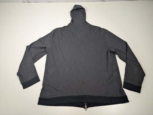 John Varvatos Hoodie Mens XXL Dark Gray Full Zip Pima Cotton Stretch Casual USA - Picture 12 of 14
