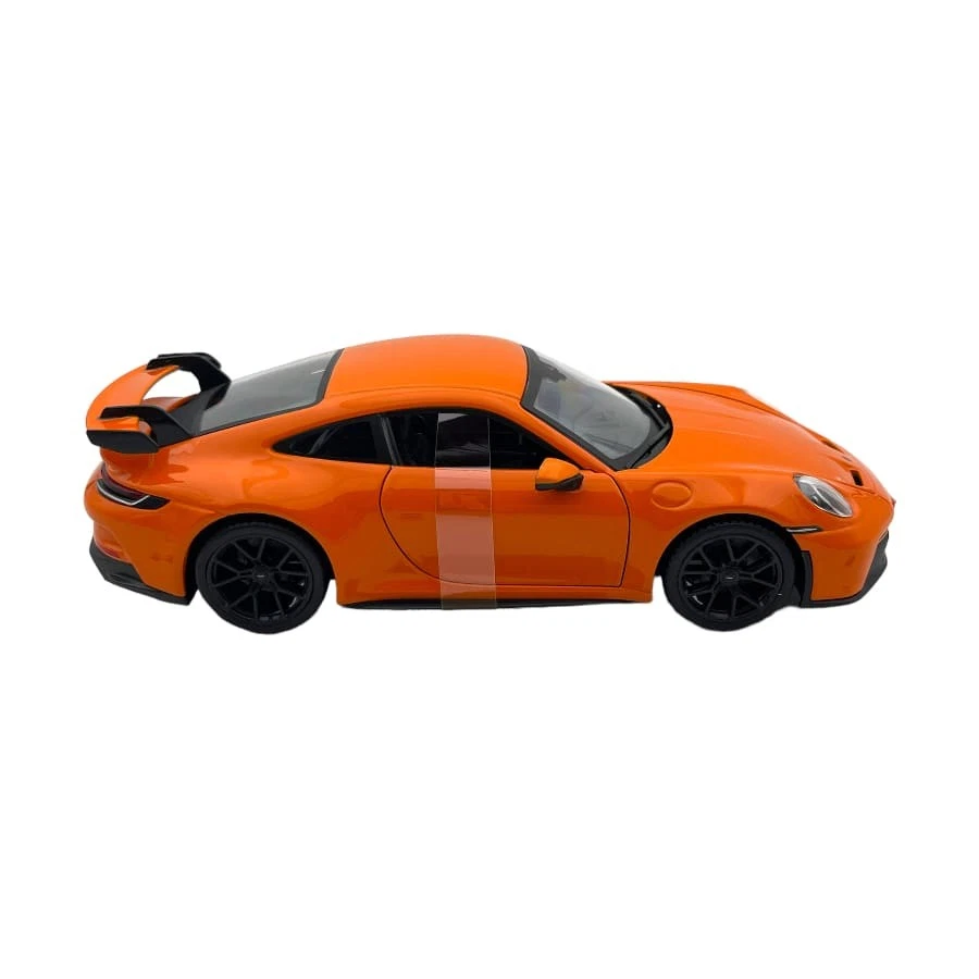Modellino Auto Bburago 1/24 Porsche 911 992 GT3 Coupe 2021 orange - Immagine 3 di 4