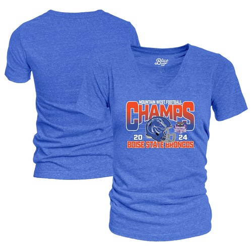 Women's Blue 84 Royal Boise State Broncos 2024 Mountain West Football Conference