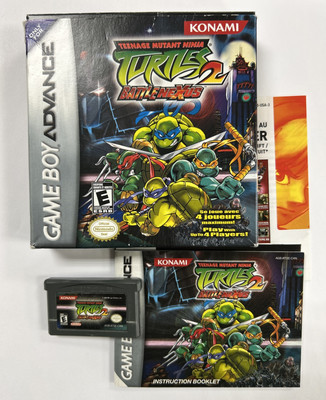 Teenage Mutant Ninja Turtles 2 Battle Nexus (Nintendo GBA, 2004) CIB *Works