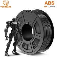 TECBEARS ABS Filament 1.75mm Strong&Durable 3D Printer Filament Mechanical Parts
