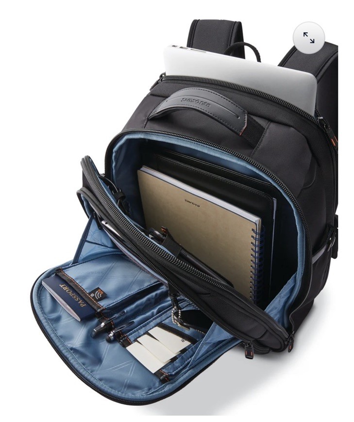 NEW Samsonite Business Pro Collection Slim Backpack (Black) image 8