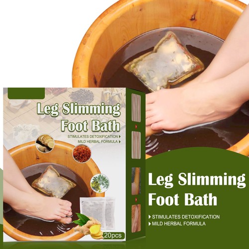 20pcs Lymphatic Drainage Ginger Foot Soak Pack Relax Massage Leg Slimming Fo FSK - Bild 4 von 24