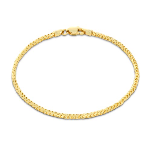 10K Yellow Gold Solid Franco 1.1mm-6mm Diamond Cut Spiga Chain Bracelet 7" 8" 9" - Picture 67 of 73