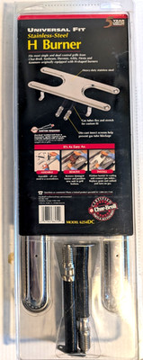 Char-Broil Stainless Steel Universal Fit H Burner 7'' x 17.75'' (4186254)- New