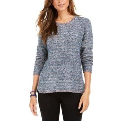 Style & Co Women's Comfy Striped Pullover Textured Sweater - Size Large - Picture 1 of 4