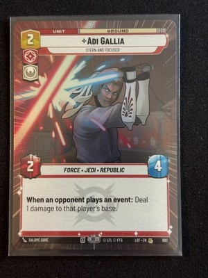 Adi Gallia Hyperspace Foil XLOF 882 Legends of the Force Star Wars