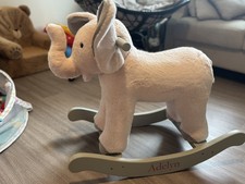 Pottery Barn Kids Plush Nursery Rocker Elephant Good Condition Pink 25 inches