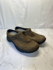 Merrell Brown Leather Jungle Mocs Mules Slide Women  s Size 8 VGUC