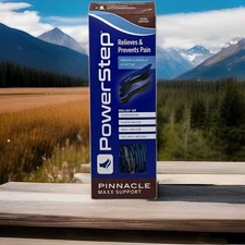 Powerstep Pinnacle Maxx Full Length Insoles Arch Support Orthotics,Size E,D,B