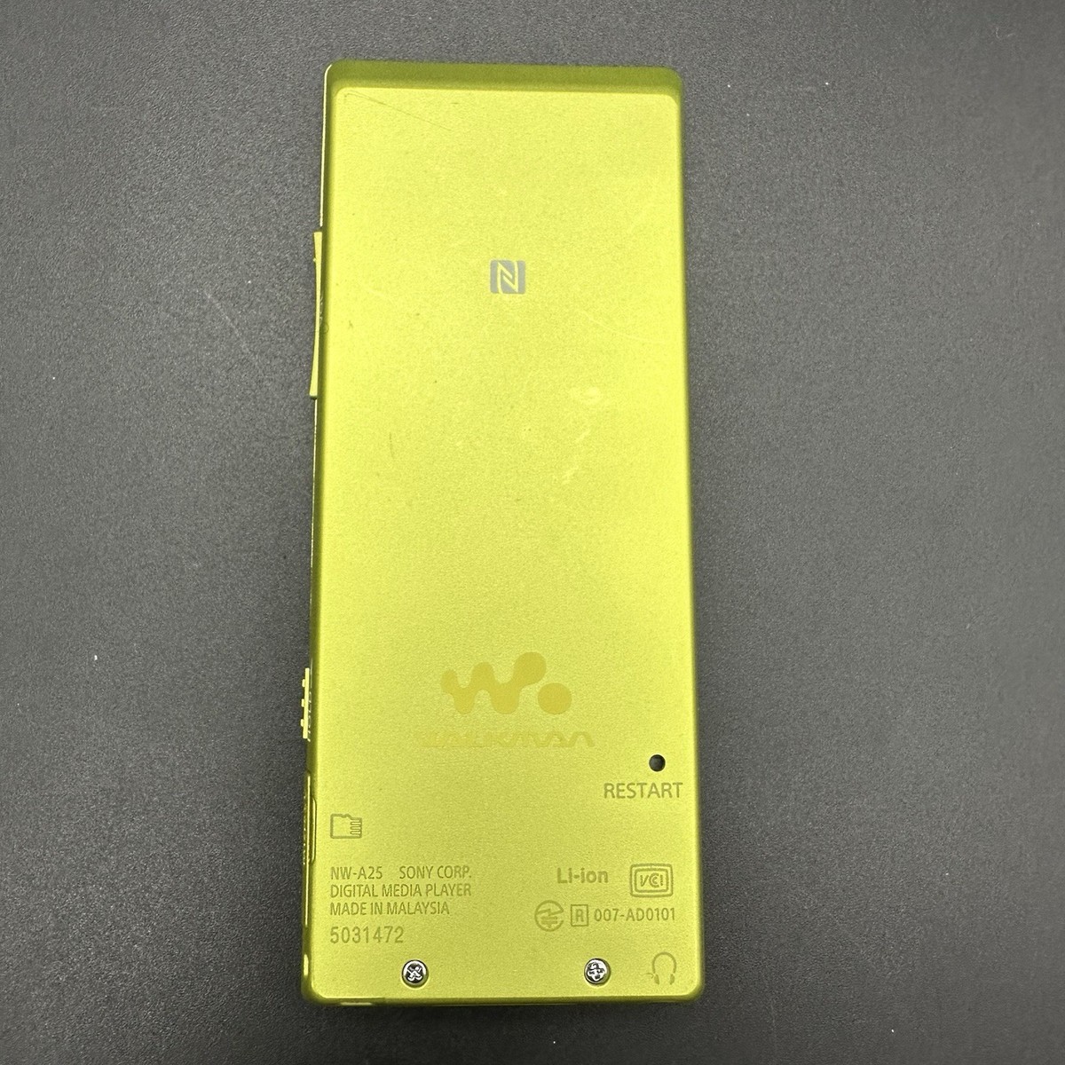 NW-A25 SONY WALKMAN DIGITAL MUSIC PLAYER Yellow 16GB Hi-Res Tested