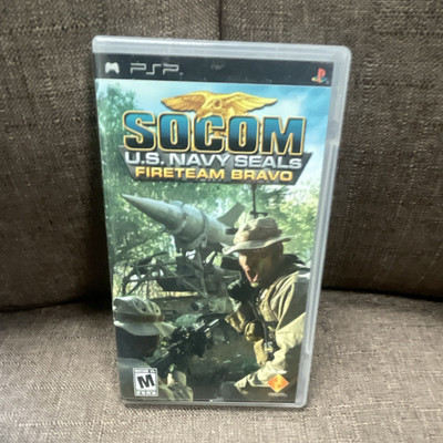 Sony SOCOM U.S. Navy SEALs Fireteam Bravo Shooter PSP Game w/ Manual (M)