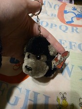 Vintage Puffkins Plush Max the Gorilla Plush Keychain SWIBCO 1994 2"