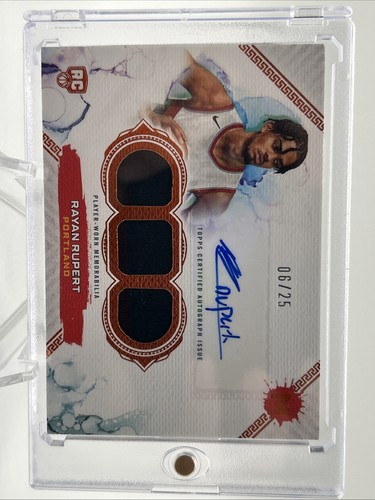 2023-24 Topps Motif - Triple Relic Autograph - Rayan Rupert #115 RC Auto /49 - Bild 1 von 9
