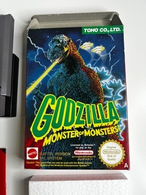 Godzilla: Monster of Monsters! (Nintendo NES, 1991 PAL A) Toho Manual Included