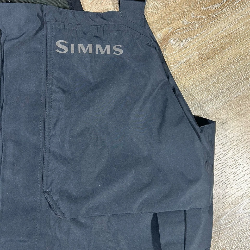 New SIMMS Challenger Fishing Bib Black Waterproof Mens XL - Image 3 of 4