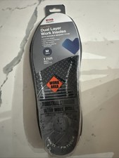 Plantillas de trabajo CVS Health resistentes de doble capa con espuma viscoelástica duradera tamaño 7-13