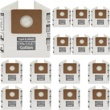 15 Pack 90667 Micro Shop Vac Bags Type a Replacement Filter Bags, Compatible wit