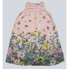 LOFT Womens Pink Floral Sleeveless Rayon Shift Dress Size 8 Botanical Print