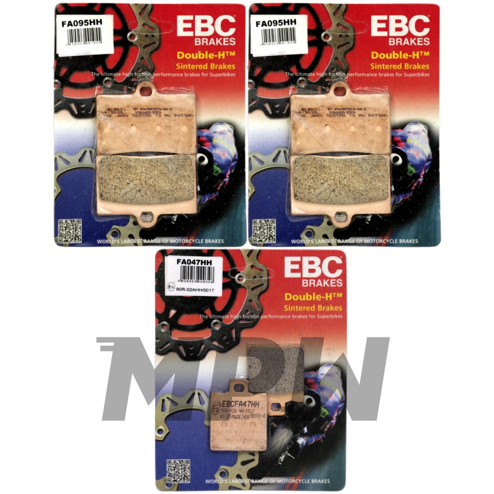 Ducati Supersport 900 Superlight 1991-1997 EBC HH Sintered Brake Pads Kit