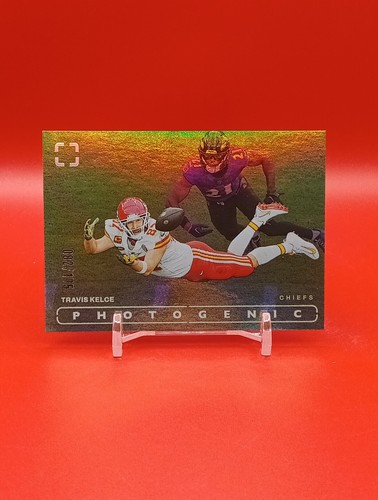2024 Panini Photogenic Travis Kelce #91 Kansas City Chiefs plata 082/175 - Imagen 2 de 6