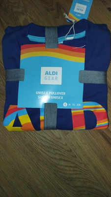 #ad #ad OFFICIAL ALDI GEAR BRANDED PULLOVER SWEATSHIRT WOMEN’S SMALL $10.00