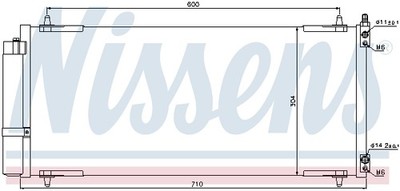 1x NISSENS 94830 Kondensator Klimaanlage für Citroën Peugeot