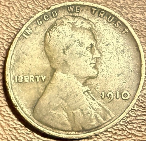 1910 P Lincoln Wheat Cent - Good Condition
