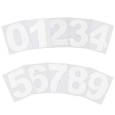 2" Reflective Number Stickers 0-9 2Set Mailbox Number Decals White