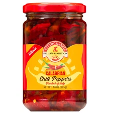 , Whole Calabrian Chilli Pepper, 10.2Oz (285G), Intense and Balanced Hot, Packed