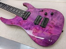 LEGATOR N7SS MAGENTA BURL 7-String Electric Guitar