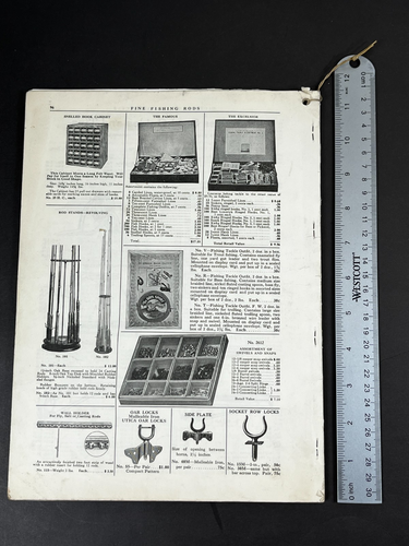 1939 Horrocks Ibbotson Fishing Tackle Catalog Rods Line Fliegen Rare 34th Edition - Bild 24 von 24