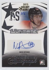 2014-15 ITG Ultimate Memorabilia 14th Edition 3/5 Nick Ritchie #FSA-NR1 Auto nd3