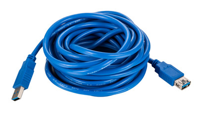 USB 3.0 Extension Cable Blue AM to AF Super Speed EXT Cord 3-15ft Multi-Pack LOT