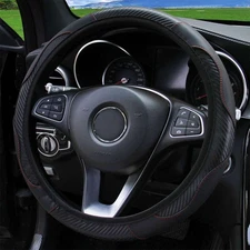 14.5-15" Microfiber Leather Steering Wheel Cover Car Accessories For Most of Car