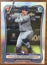 2026 Bowman Kazuma Okamoto #28 (RC)  Toronto Blue Jays Red Rookie Redemption SP