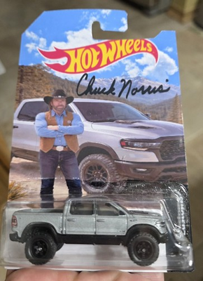 #ad Hot Wheels CUSTOM Chuck Norris Ram 1500 Rebel Real Riders $50.00