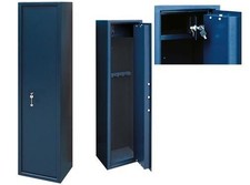 ARMADIO PORTA FUCILE PORTAFUCILI 5 POSTI CON TESORETTO BRIXO CM.L35xP30xH145