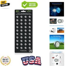 High Capacity LR41 Batteries 40 Pack, AG3 L736 392 384 192 Alkaline Battery ...