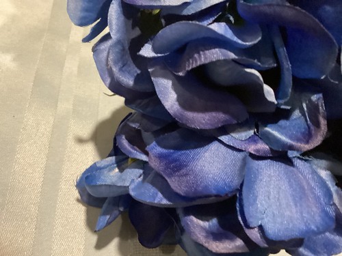 Pretty Bouquet of 24 Silk Royal Blue Roses - Picture 3 of 4